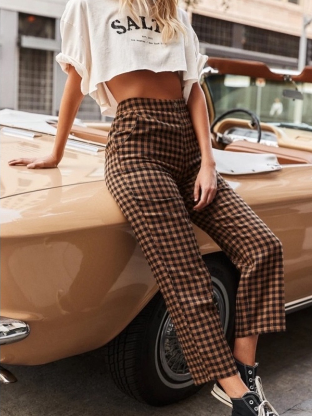 12th Tribe X Salty Blonde Cropped Pants